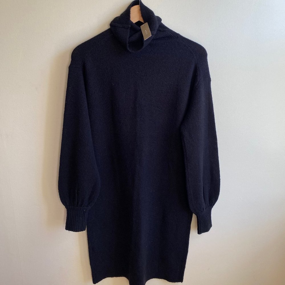 NWT JCrew Black Turtleneck Sweater-dress